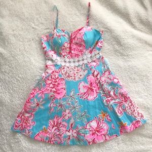 Lilly Pulitzer Lenore Lace Cut Out Sundress